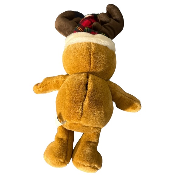 Main Joy Limited Plush Tickle Wiggle Smiley Reindeer 16” Sings Gingerbread Man - Picture 4 of 5